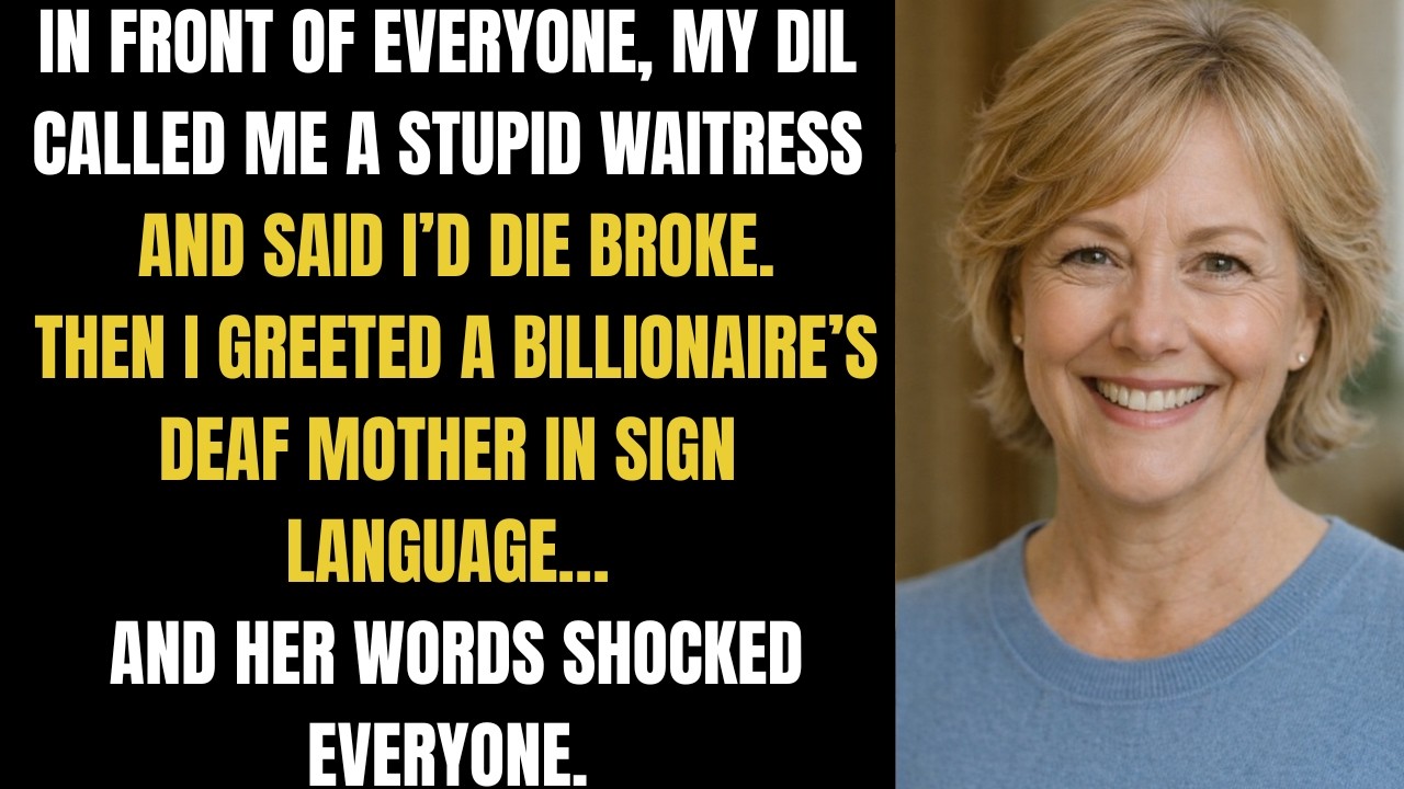 At my son’s company ceremony, my daughter-in-law mocked me in front of everyone for being..