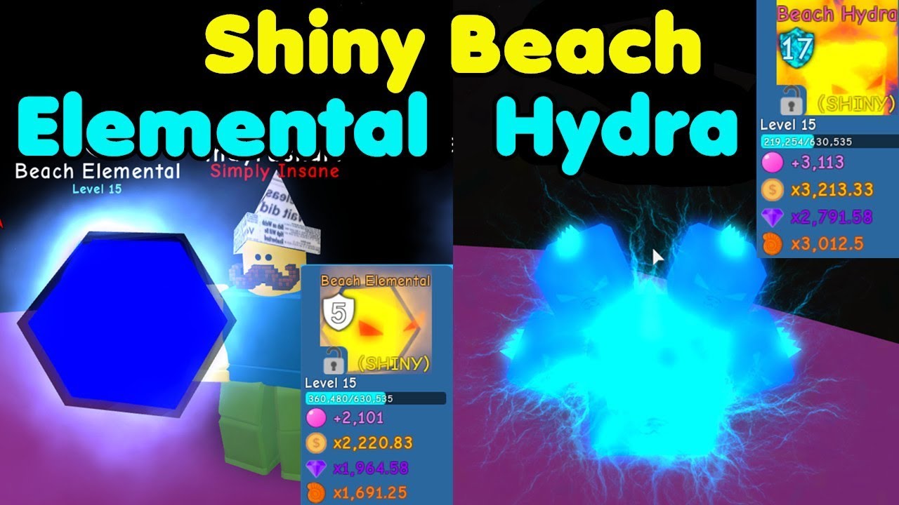 I Got Shiny Beach Hydra & Shiny Beach Elemental! Best Beach Pets! - Bubble Gum Simulator