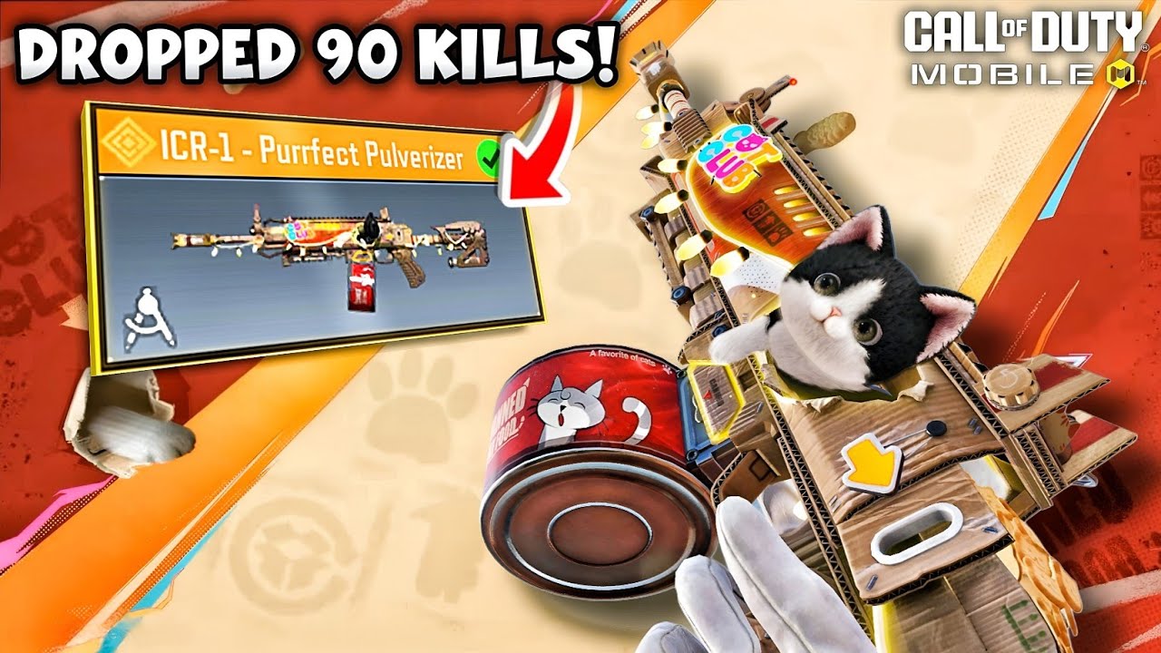 New ICR-1 Purrfect Pulverizer is crazy! Dropping 90 kills with it #CODM