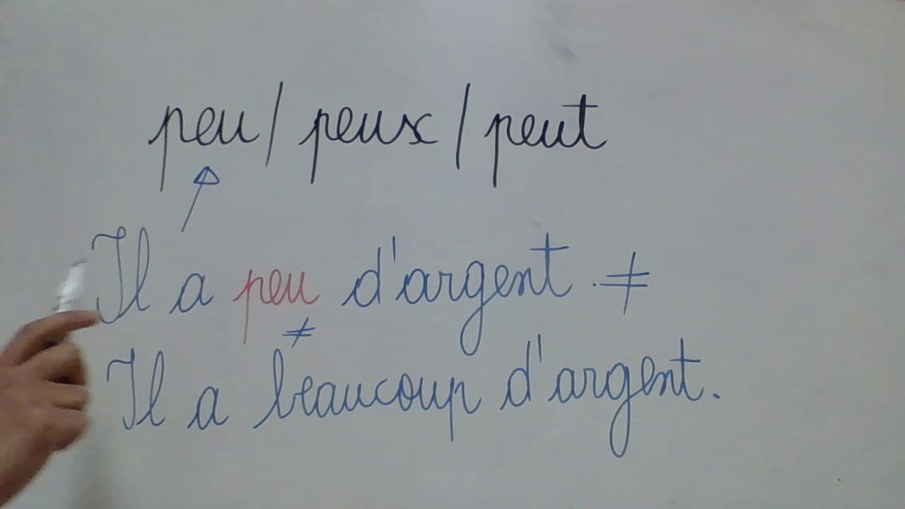 peu/peut/peux