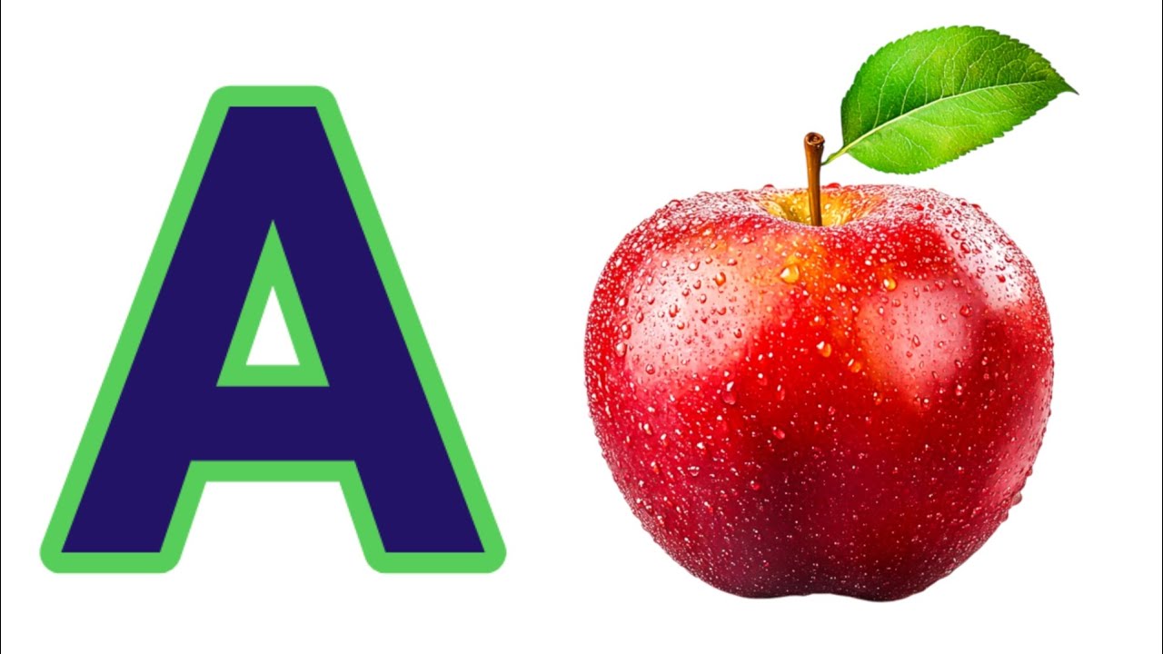 А — яблоко | Песенка про фонетику ABCD | Песенка про алфавит ABC для детей | ABCDE Learning