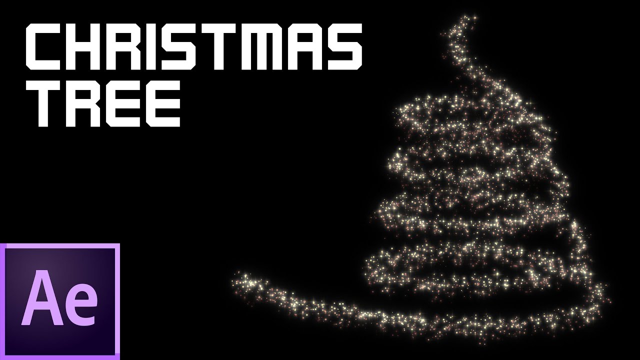 Christmas Particles Tree After Effects Tutorial. No Plugins.
