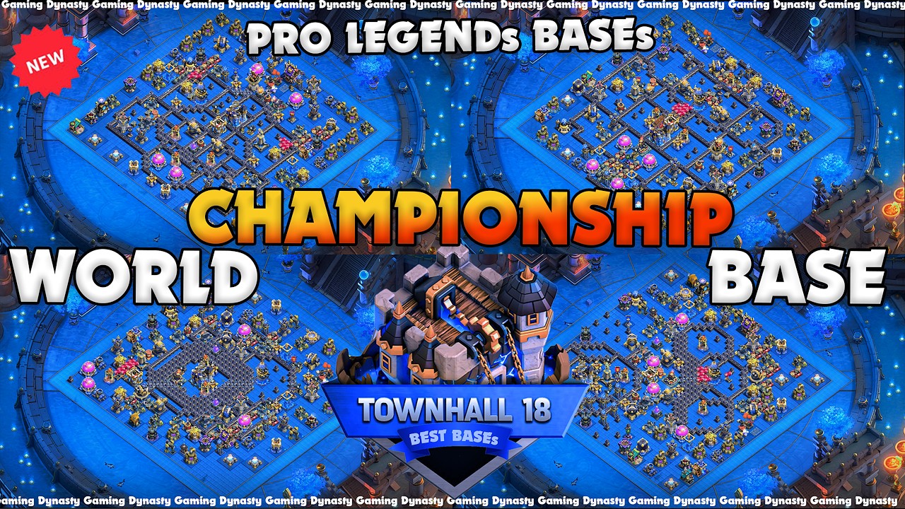 TOXIC - *NEW TH18 * WORLD BASE* LINKS Best TH18 Anti 1 Star Defense | Clash of Clans