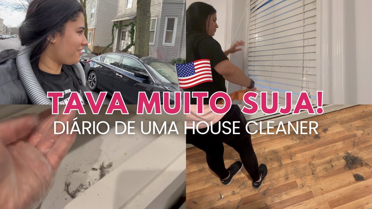 VIDA REAL DE UMA HOUSE CLEANER NOS ESTADOS UNIDOS | PASSE O DIA COM A GENTE!