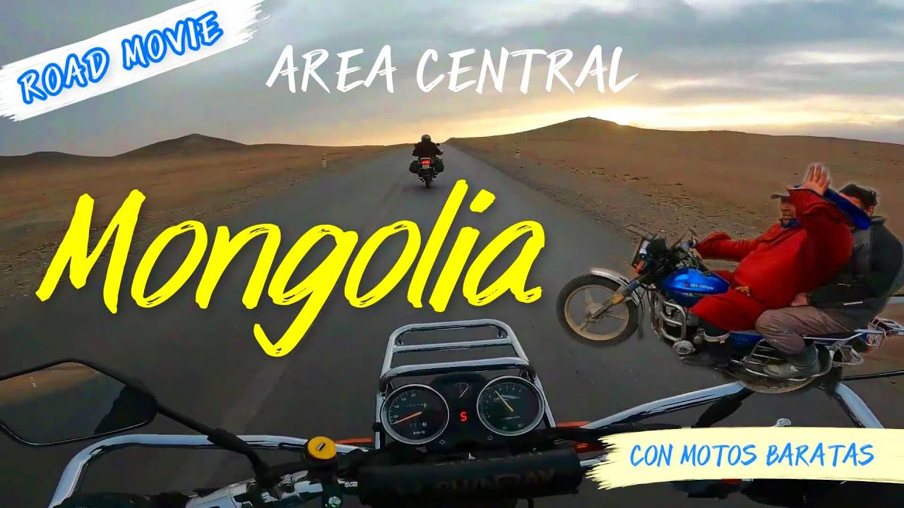 💥EN MOTO POR MONGOLIA (Película completa🎬) ÁREA CENTRAL🔴🟡🟢