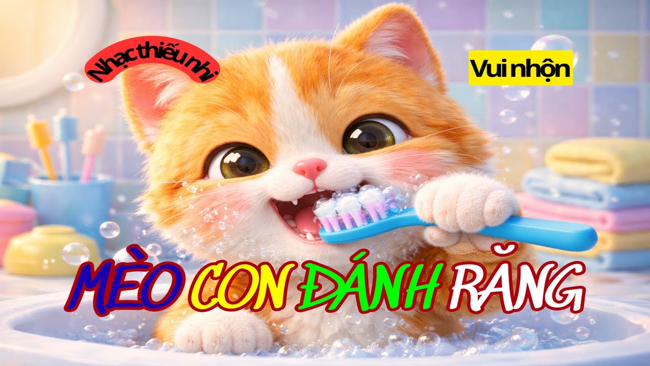 Mèo Con Đánh Răng 🐱🪥 | Nhạc Thiếu Nhi Dễ Thương | Hoạt Hình 3D