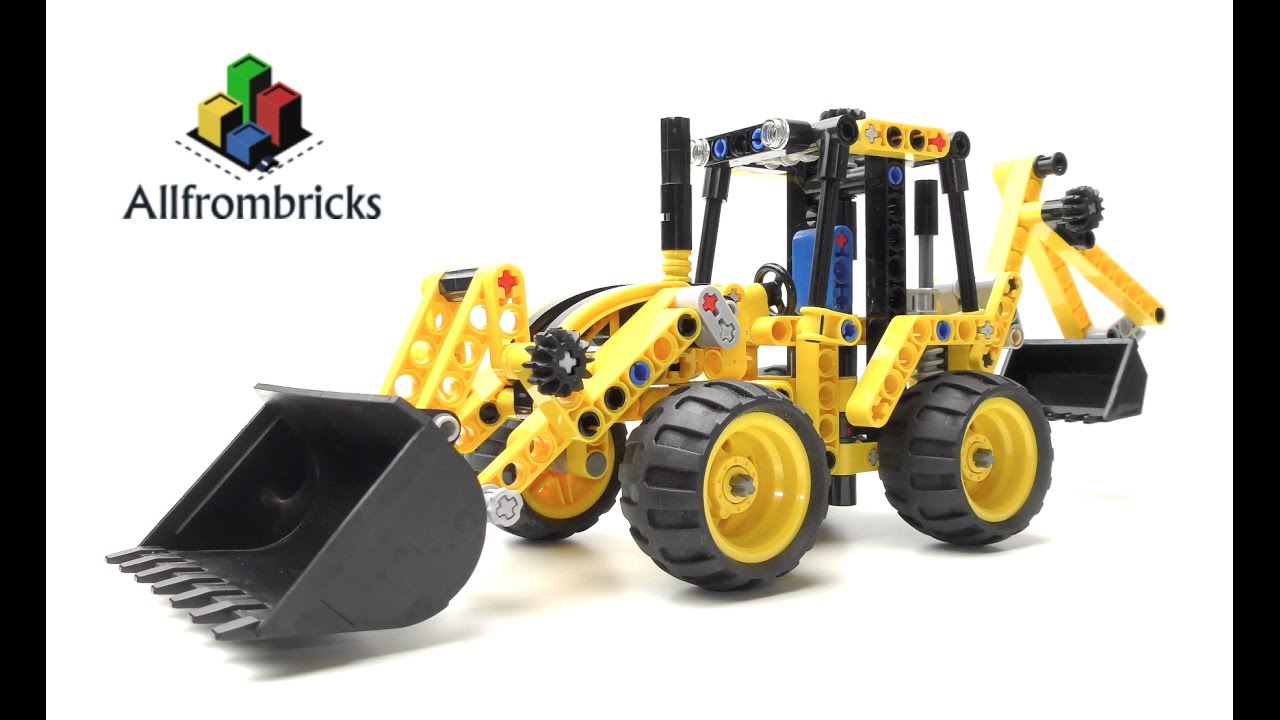 Lego Technic 42004 Mini Backhoe Loader Review 4K