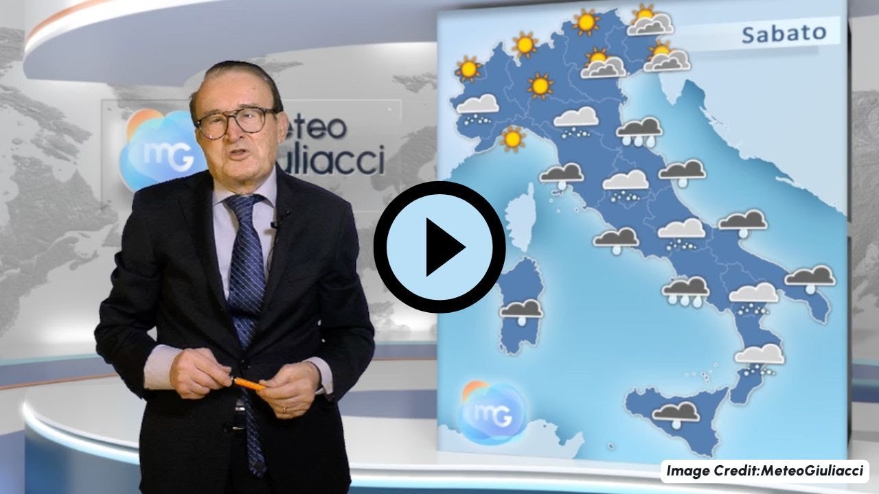 Previsioni meteo per sabato 22 novembre. Pioggia e neve su molte regioni