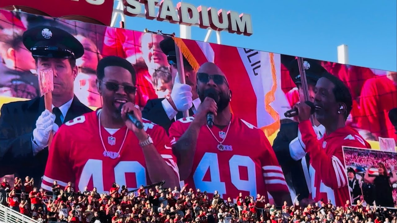 Jets @ 49ers on MONDAY NIGHT FOOTBALL 2024 | National Anthem by Boyz II Men 🇺🇸