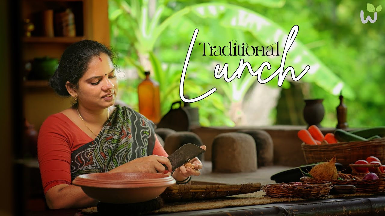 Kerala Lunch Special: Silver Belly Fish Curry, Fry & Coconut Okra | Cooking Traditional Kerala Lunch