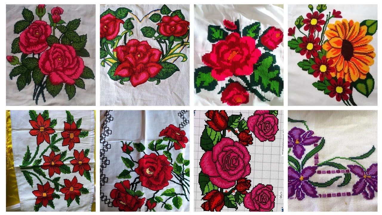 #1stunning & elegant cross stitch pattern/charsuti embroidery designs ideas/hand embroidery