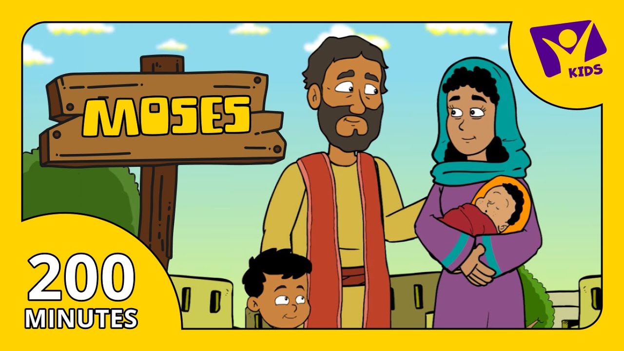 Story about Moses (PLUS 15 More Cartoon Bible Stories for Kids)