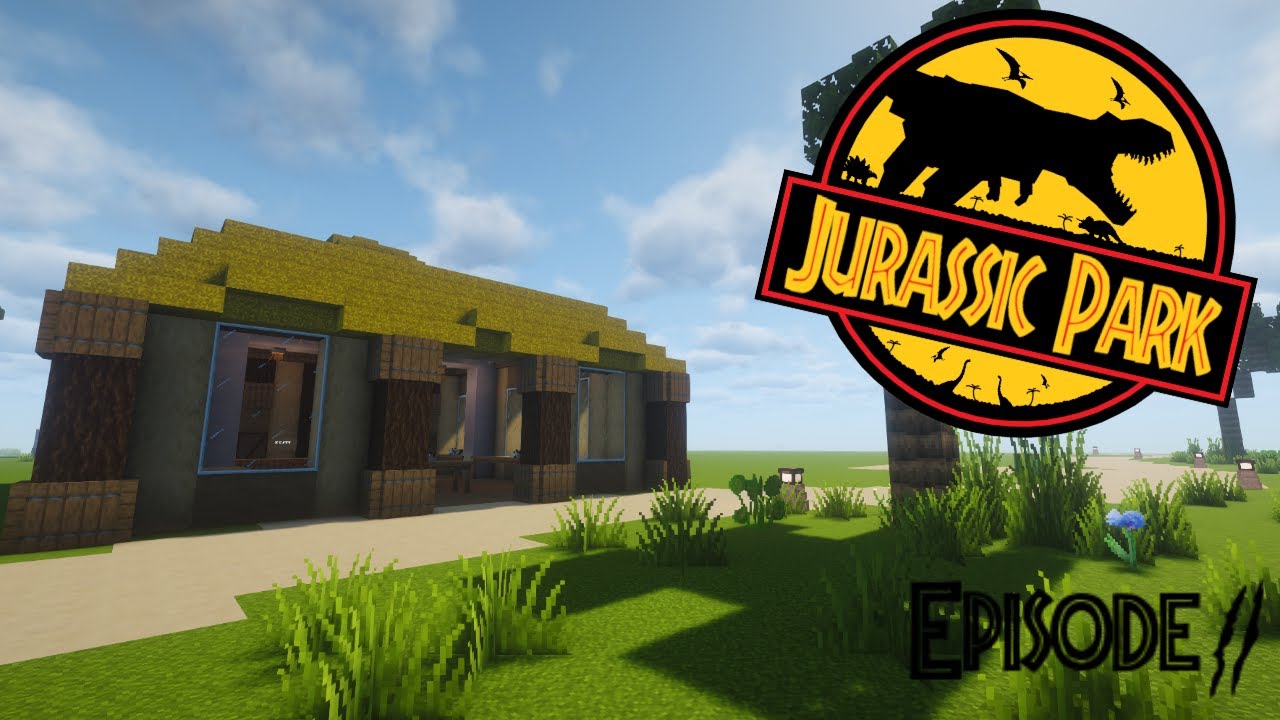 building a shop Jurassic Park Minecraft Episode 2 [Creative Building Series]