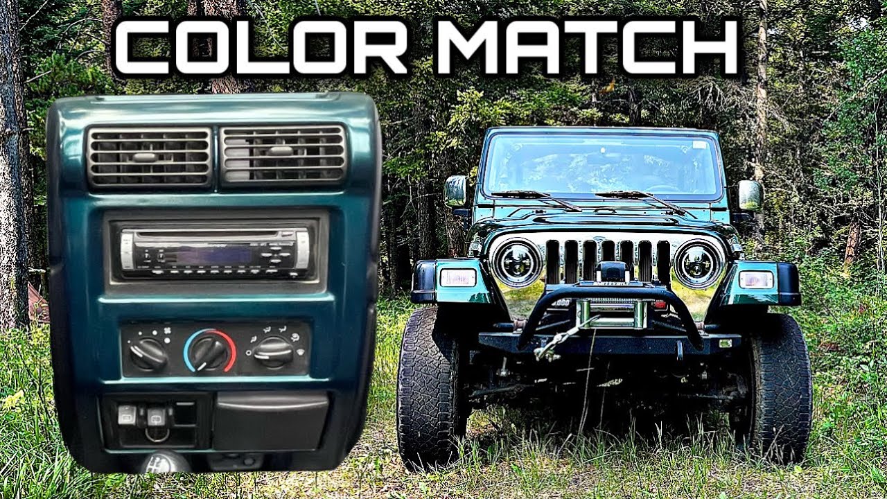 COLOR MATCHING My Jeep’s Center Dash | Turned Out Awesome!