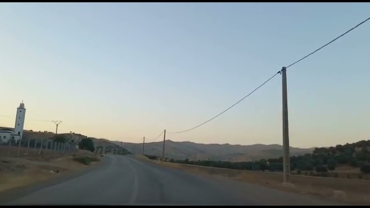 الطريق من تازة الى مكناسة الغربية،مع جولة ليلية في المدينة