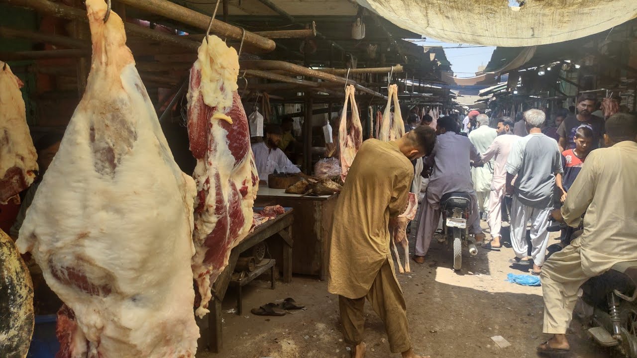 Professional Qasai Meat Market Walking Tales | New Karachi Sindhi Hotel Meat Market