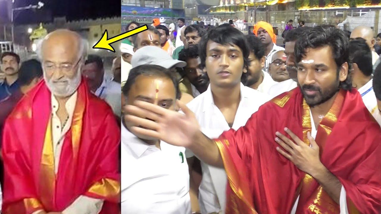 Dhanush & Rajnikanth Visits Tirumala | Mrunal Thakur | Filmylooks