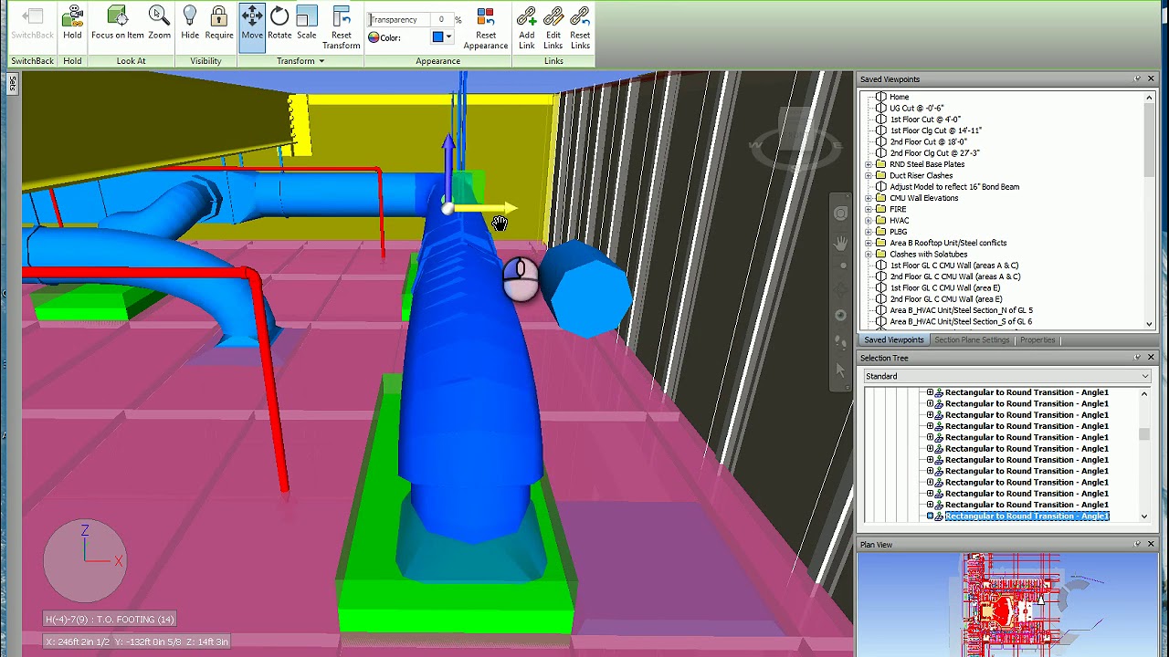 Navisworks Training - Transforming Objects in the Navisworks Clash Model