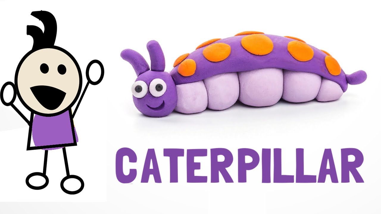 🐛 How to Make a Playdough Caterpillar! | Easy Clay Tutorial | Hey Clay Bugs
