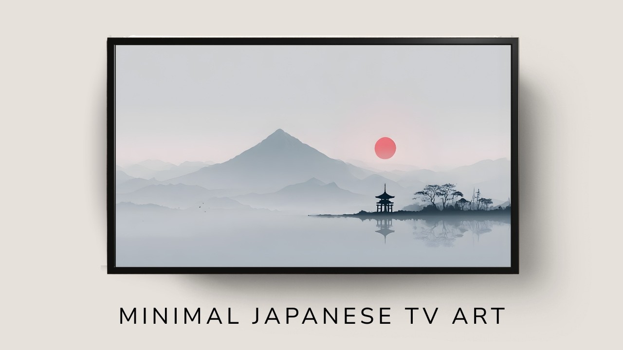 Minimal Japanese Landscape for Frame TV – 4K Art Screensaver