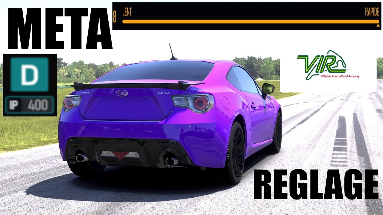 BEST FM8 REGLAGE SUBARU BRZ IP 400 D Forza Motorsport 8 PRO SETTINGS VIR RACEWAY IA MAX META CLASS D