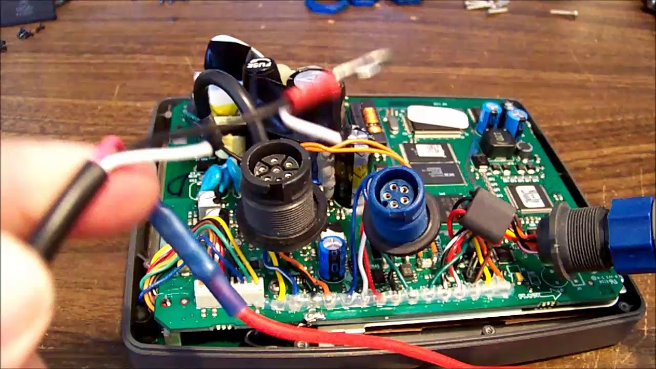 Lowrance LMS-337 fish finder sonar depth sounder repair