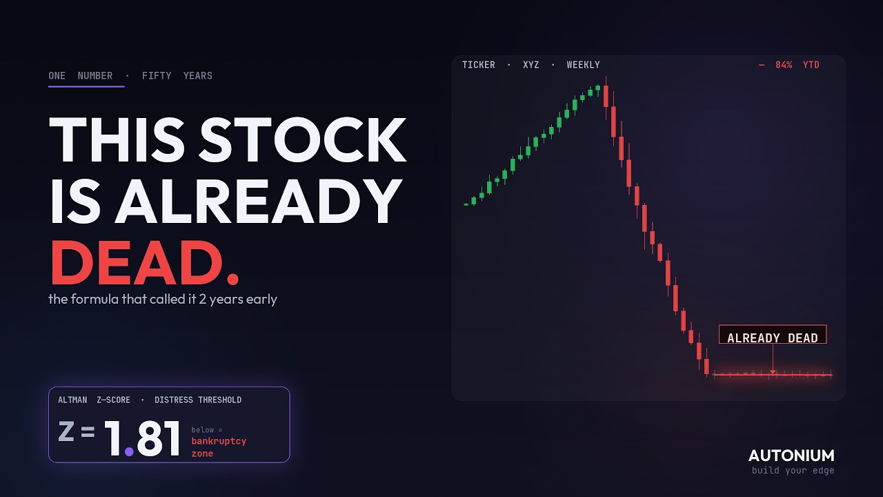 The Altman Z-Score: The 50-Year-Old Formula That Predicts Bankruptcy