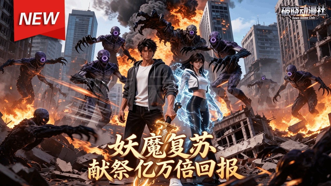 MULTISUB📢新番上线《妖魔复苏：献祭，亿万倍回报》第1~70集丨绝境觉醒逆天献祭系统，双职业双修崛起，斩杀妖魔打脸权贵，破解层层阴谋，化身人间镇魔守护神！#破晓动漫社