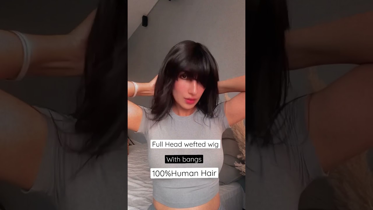 Full head wig with Bangs | Nish Hair #hairextensionsindia #wigs