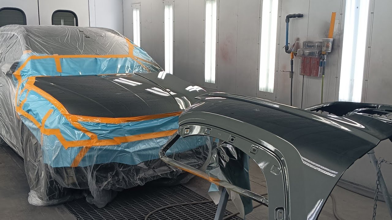 Painting a Green Metallic 2022 Hyundai Tucson