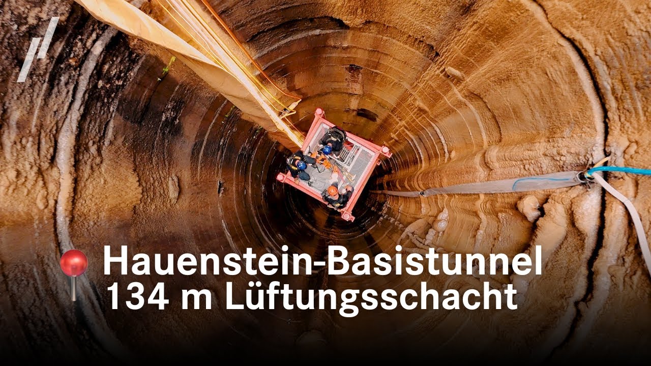 Tunnelsanierung im Hauenstein-Basistunnel | 134 m Lüftungsschacht | Team of Steel