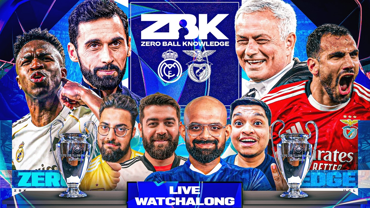 Real Madrid vs Benfica Champions League Live Watchalong | ZBK