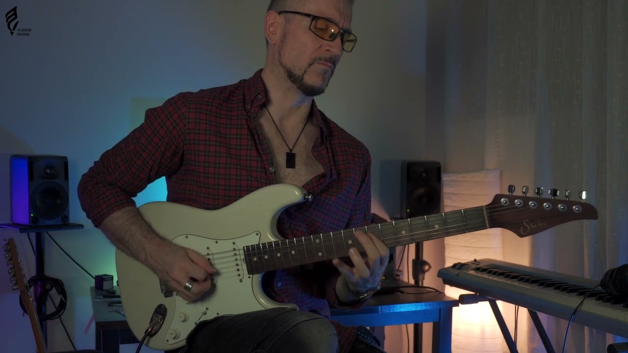 Suhr Antique Classic S Jam Over Fusion Groove Guitar Backing Track in D Minor By Pure Backing Tracks