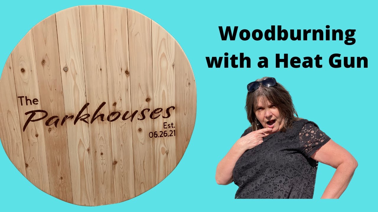How To Woodburn Easily with a Heat Gun and Cricut Stencil