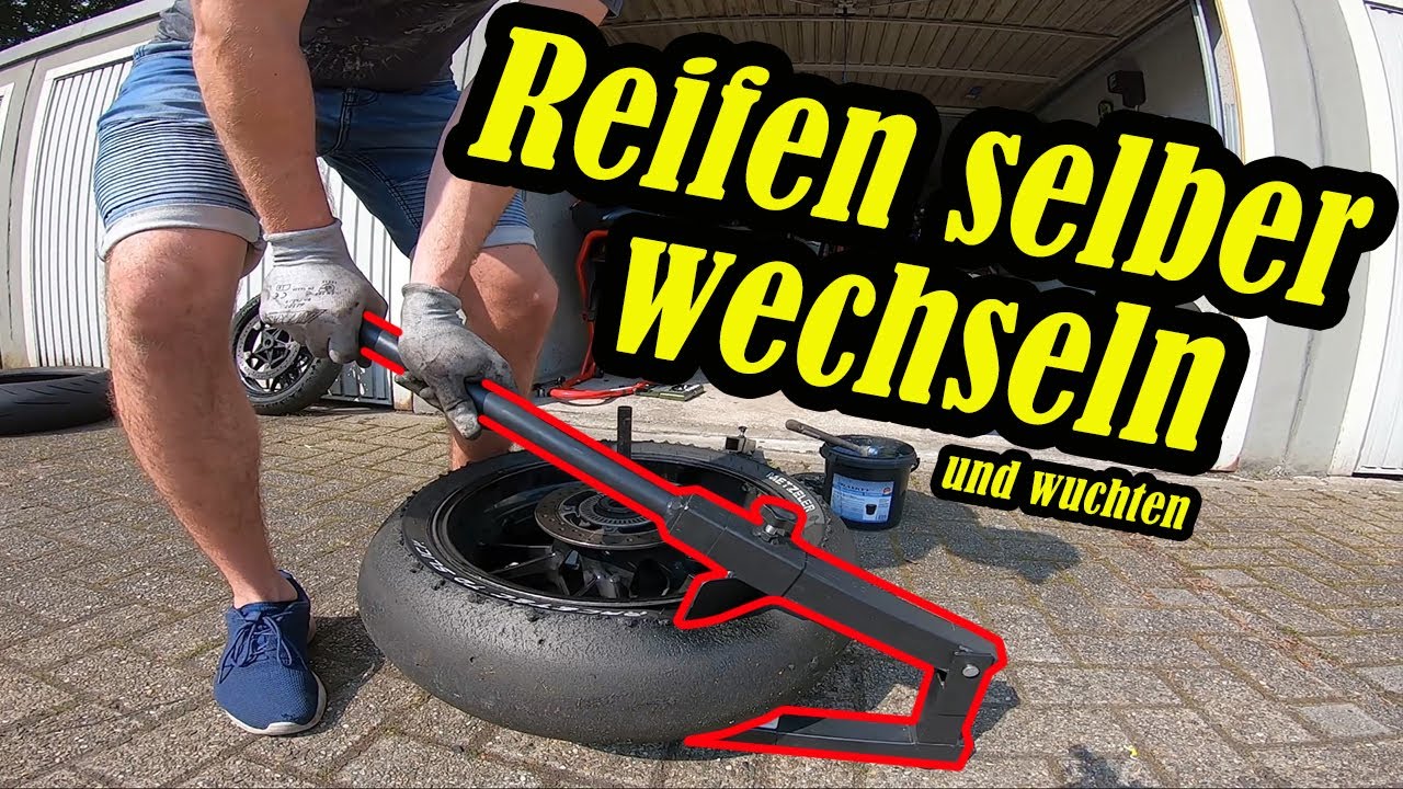 Motorrad Reifen selber wechseln und wuchten | Tutorial