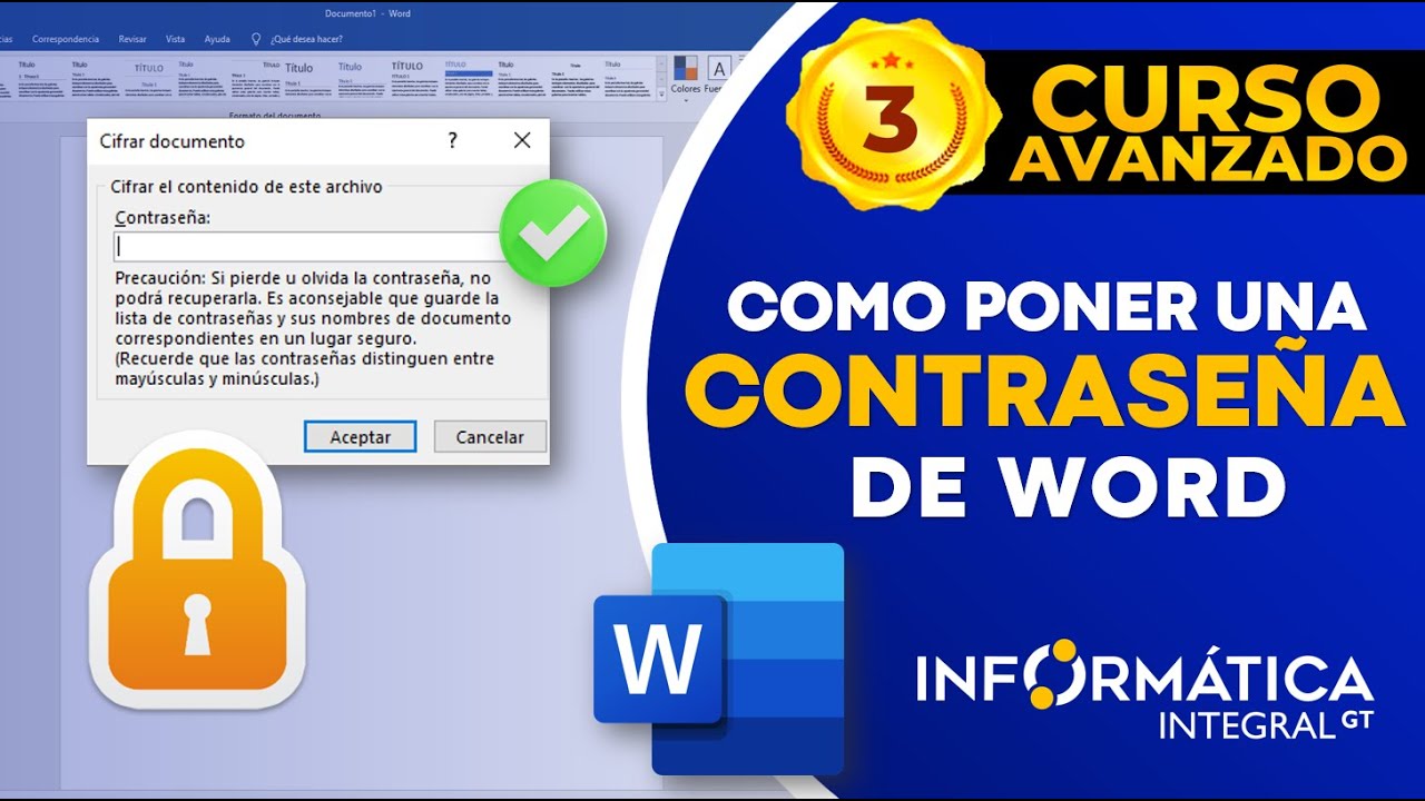 COMO PONER Y QUITAR UNA CONTRASEÑA A UN DOCUMENTO (Edición 2)