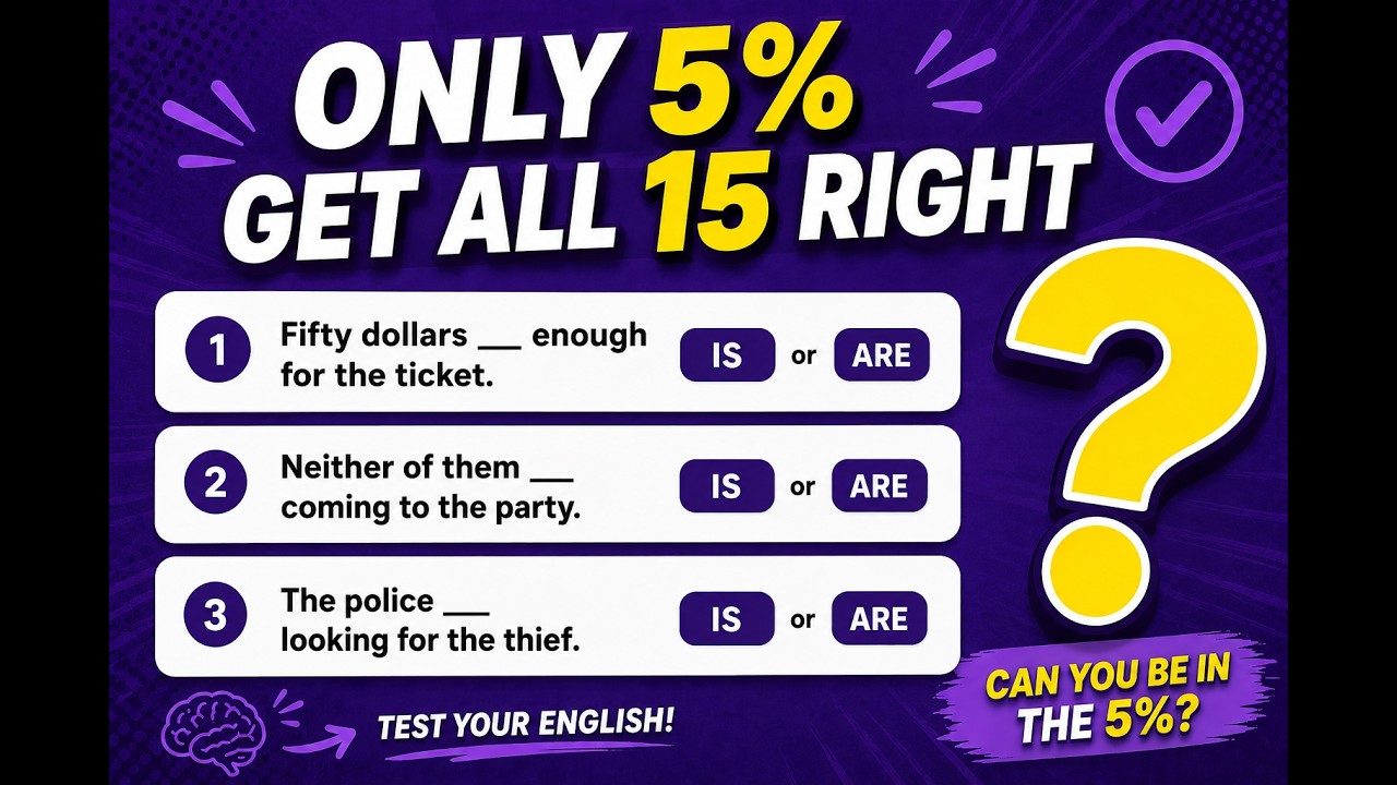 Grammar Test That Breaks Even Confident English Speakers