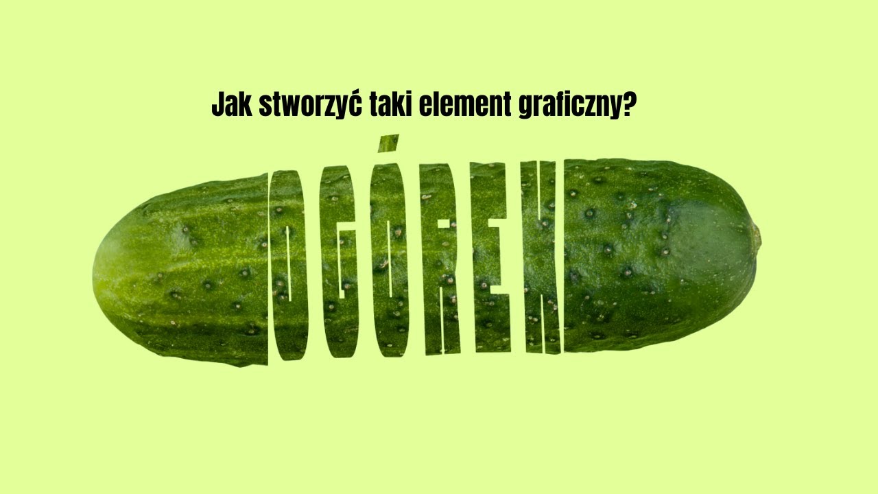 Ciekawa forma graficzna napisu - możliwości Canva