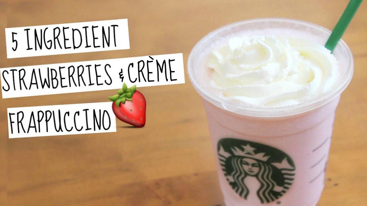 Strawberries & Crème Frappuccino | Starbucks Secret Menu Recipe