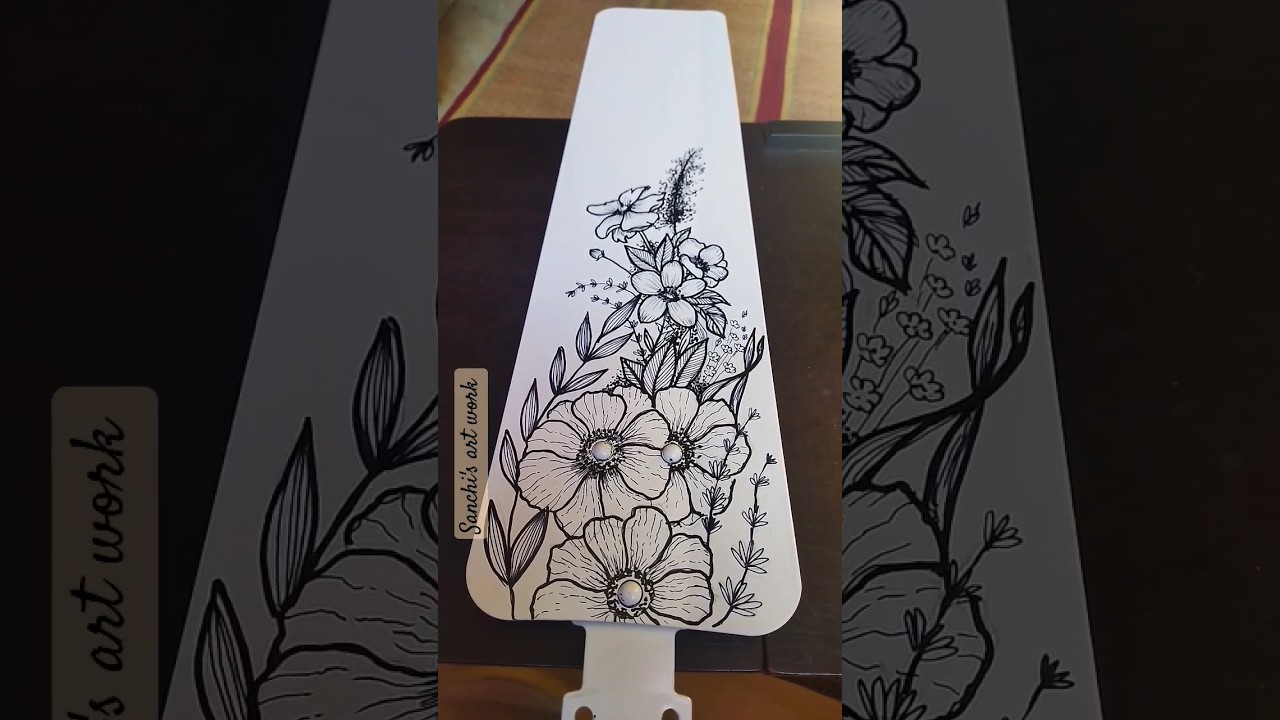 doodling on fan blade.. #doodle #art #homedecor #lineart