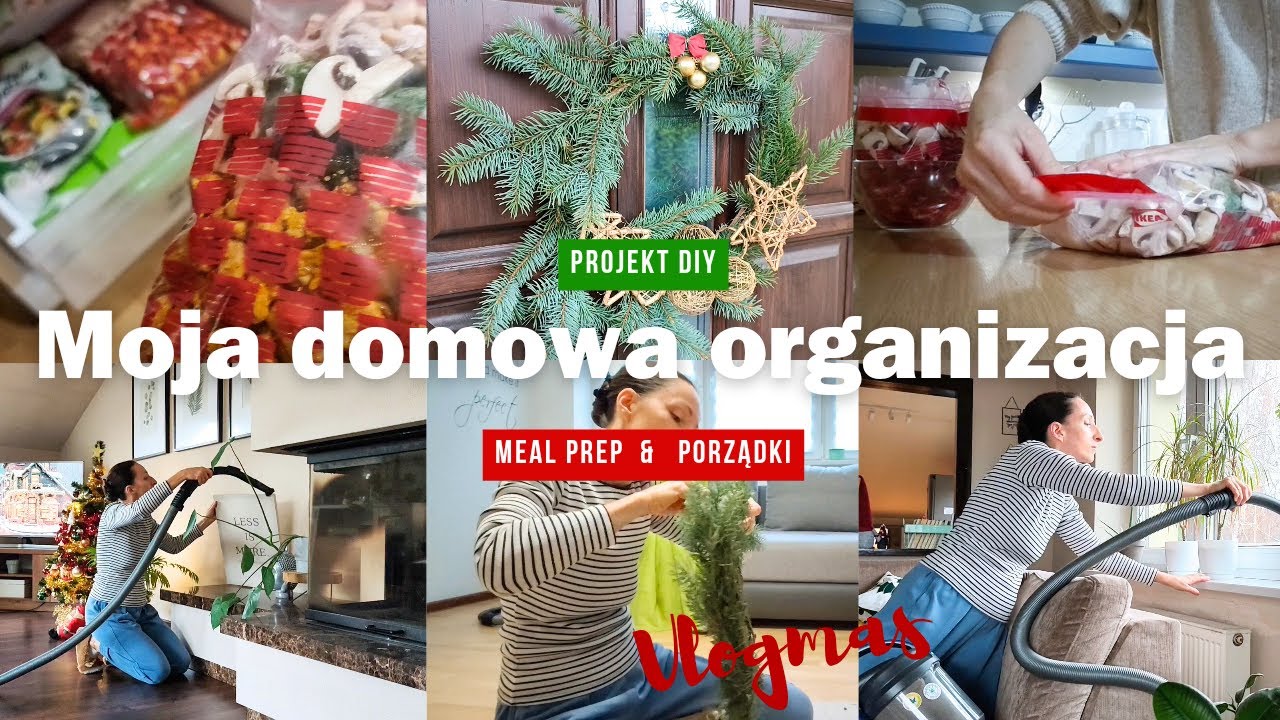 Świąteczny wianek DIY | Meal Prep | Porządki | VLOGMAS