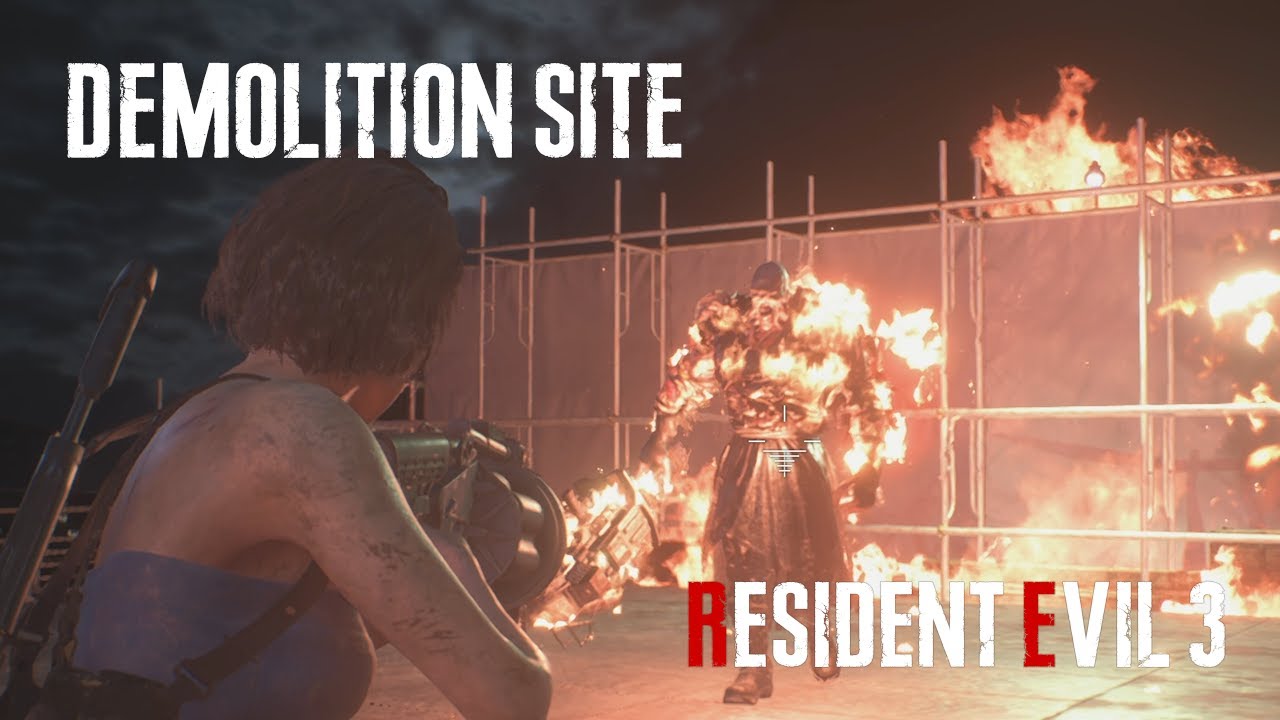 Resident Evil 3 Remake [RE3] - # 5 Demolition Site - Nemesis Encounters | Walkthrough & Gameplay