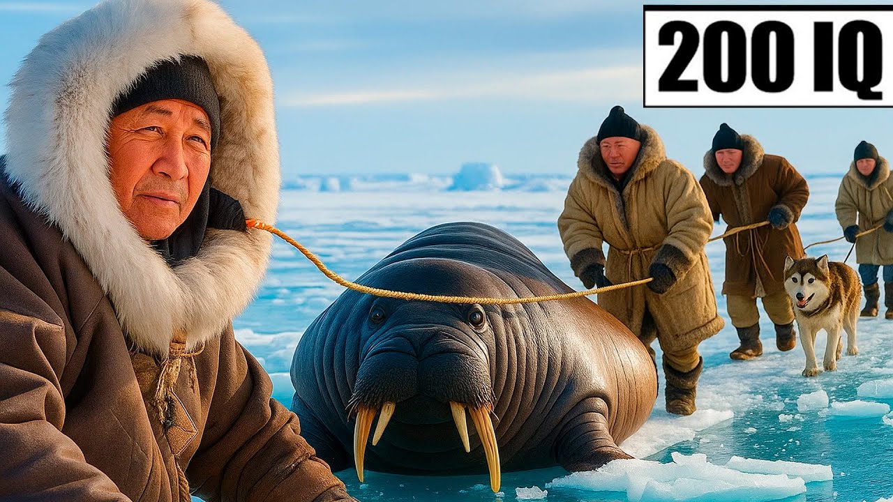 Как инуиты ловят 1000-килограммового моржа