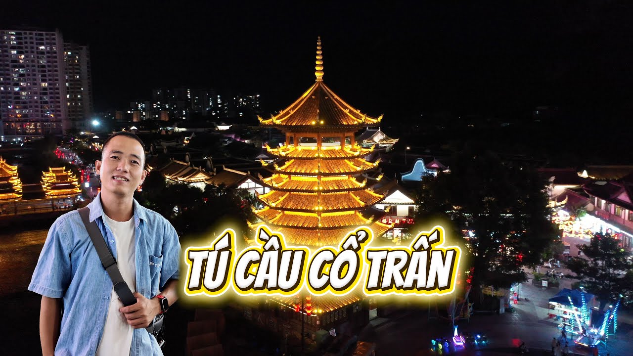 Tú Cầu cổ trấn ở thành phố Tĩnh Tây khu tự trị dân tộc Choang Quảng Tây Trung Quốc