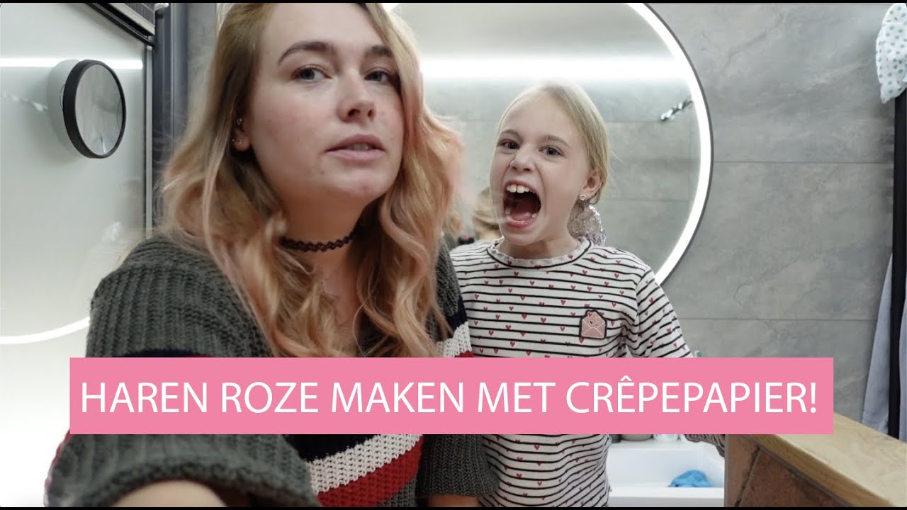 #5 HAAR VERVEN MET CRÊPEPAPIER - DIY!😍🎀🥳