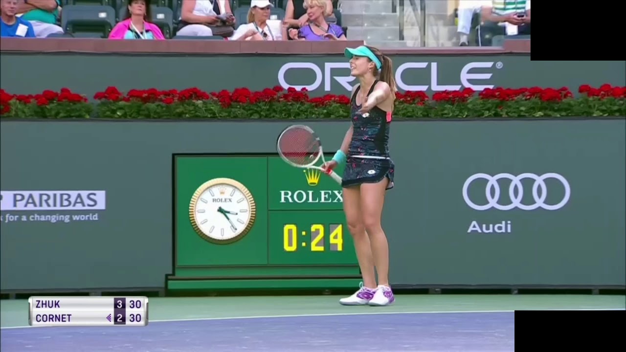 L'&eacute;norme craquage d'Aliz&eacute; Cornet &agrave; Indian Wells ! [09/03/2018]