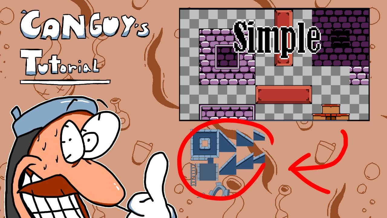 How to make Tilesets for Pizza Tower (Gamermaker/CYOP) | Canguy's Tutorial | SIMPLE Version