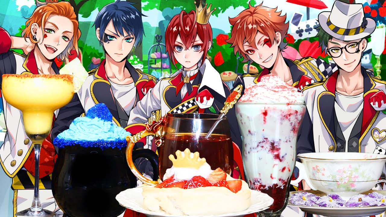 Напитки в стиле Disney Twisted Wonderland! 👑💖 Кафе Heartslabyul Dorm | AmiYoshiko