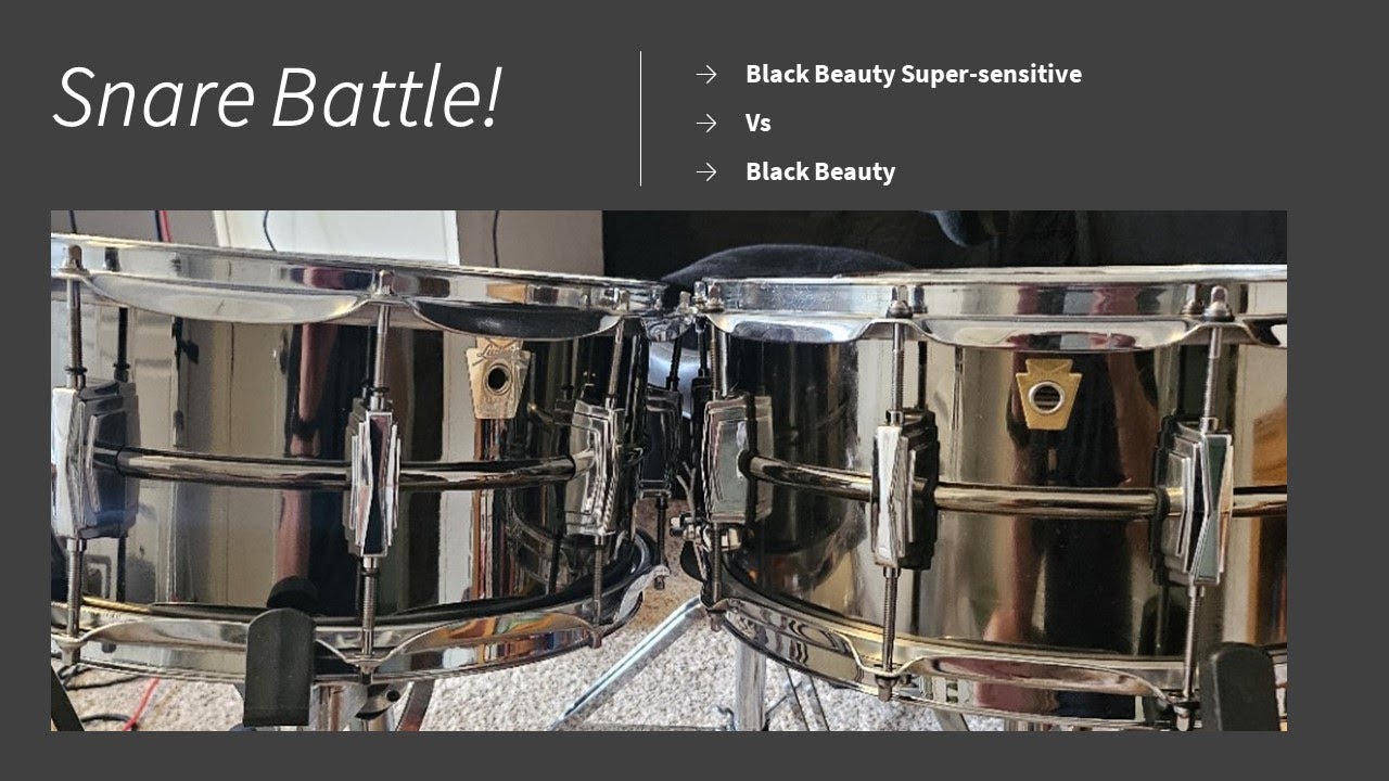 Snare Battle! Ludwig Black Beauty Super Sensitive vs Black Beauty