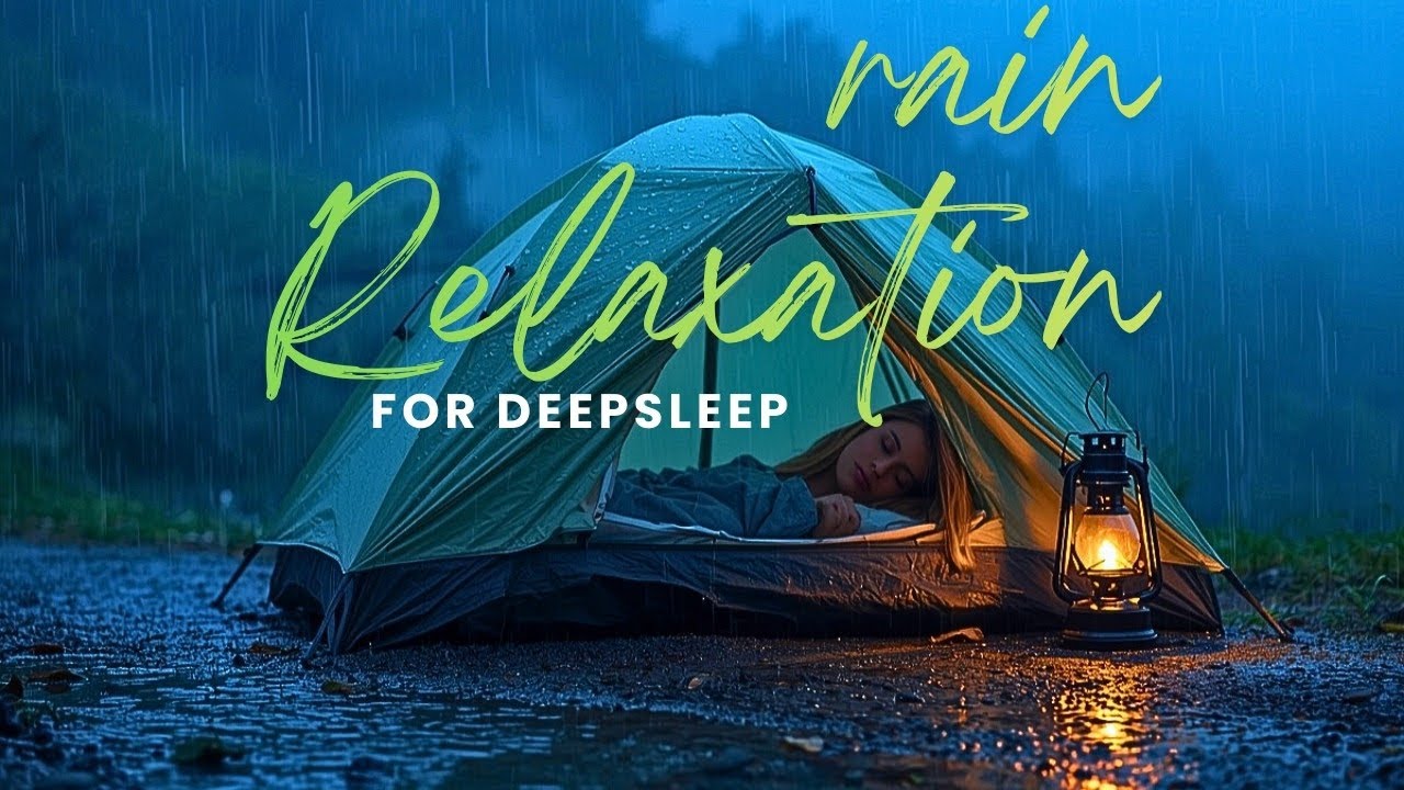 Rainstorm ASMR in a Mountain Forest Tent | Relaxing Camping Sounds